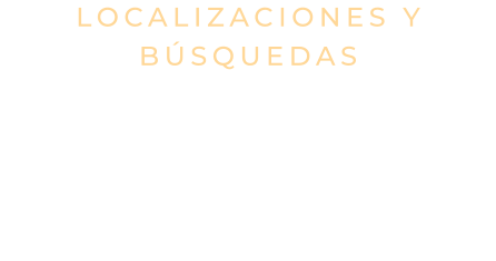 LOCALIZACIONES Y BÚSQUEDAS