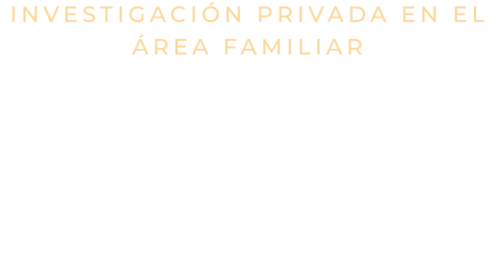 INVESTIGACIÓN PRIVADA EN EL ÁREA FAMILIAR